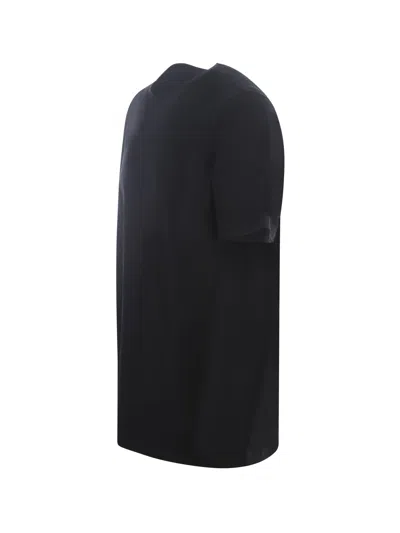 Herno Stretch-cotton Jersey T-shirt With Scuba Details In Black