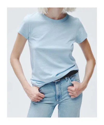 Rag & Bone The Slub Short Sleeve Tee In Blue