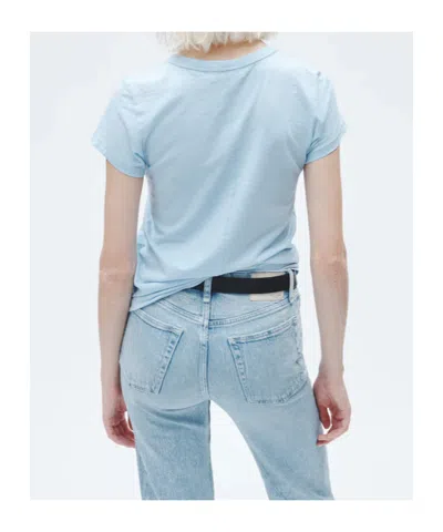 Rag & Bone The Slub Short Sleeve Tee In Blue