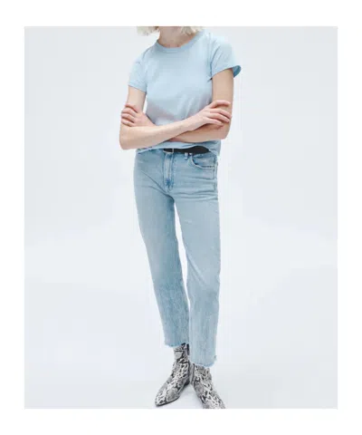 Rag & Bone The Slub Short Sleeve Tee In Blue