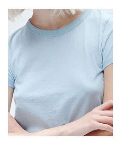 Rag & Bone The Slub Short Sleeve Tee In Blue