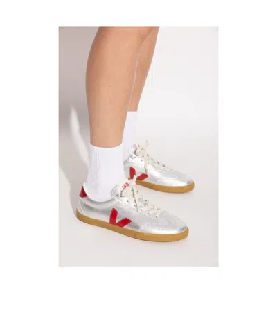 Veja Volley Low-top Sneakers In Silver