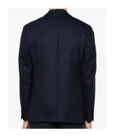 Lardini Patch-pocket Blazer In Blue