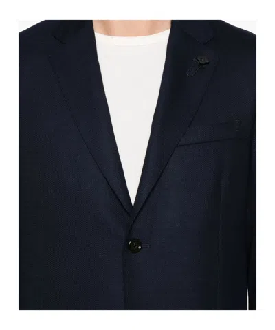 Lardini Patch-pocket Blazer In Blue