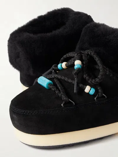 Moon Boot Round-toe Ankle Boots In Black