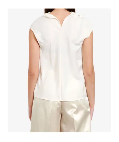 Philosophy Di Lorenzo Serafini Drape Front Blouse In White