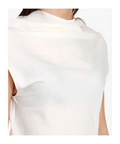 Philosophy Di Lorenzo Serafini Drape Front Blouse In White