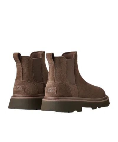 Ugg Flat Ankle Boots In Brown