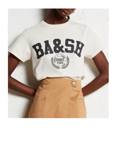 Bash Logo Crew Neck T-shirt In White