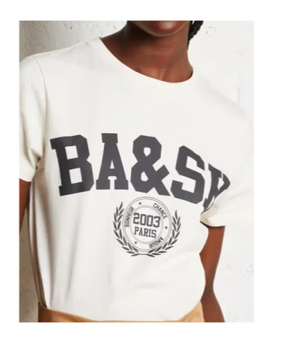 Bash Logo Crew Neck T-shirt In White