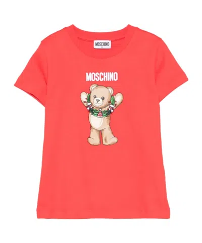 Moschino Print T-shirt In Red