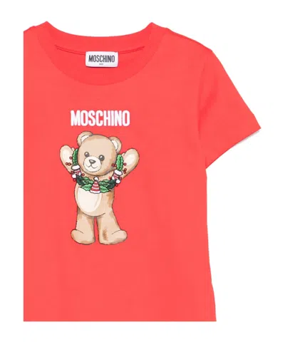 Moschino Print T-shirt In Red