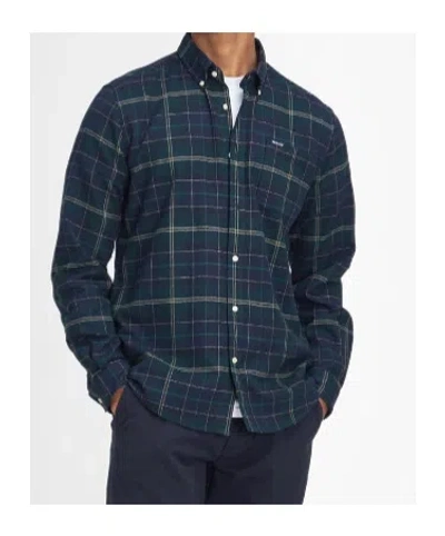 Barbour Check Pattern Shirt In Blue