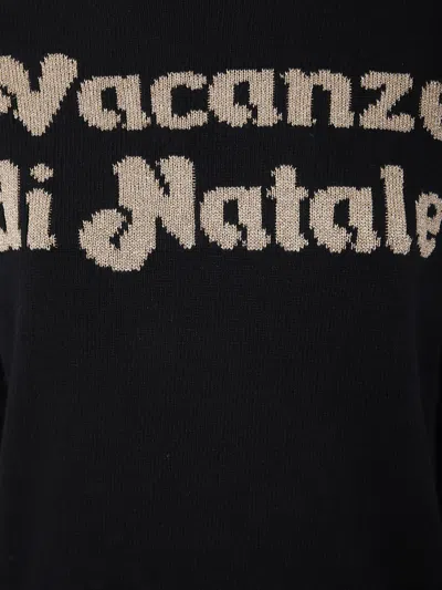 Mc2 Saint Barth Logo Sweater In Black