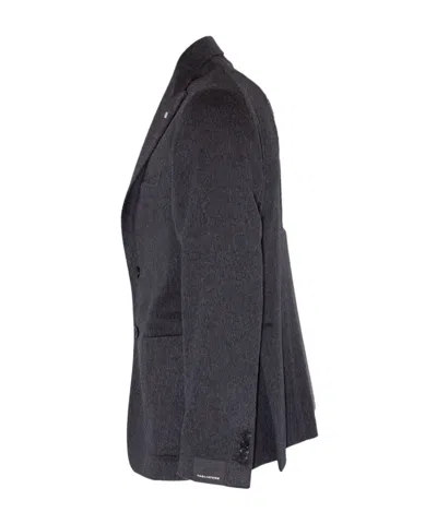 Tagliatore Single-breasted Blazer In Blue