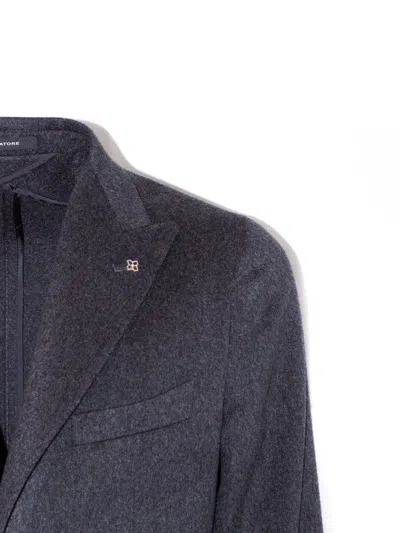 Tagliatore Single-breasted Blazer In Blue