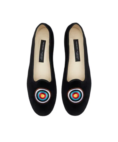 Scarosso William Iv Target Slippers In Black