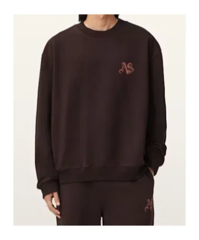 Allsaints Icon Oversized Crew Neck Sweatshirt In Multi