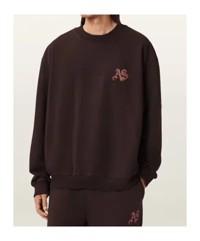 Allsaints Icon Oversized Crew Neck Sweatshirt In Multi