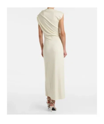Oscar De La Renta Off-the-shoulder Foxglove Draped Jersey Maxi Dress In Multi