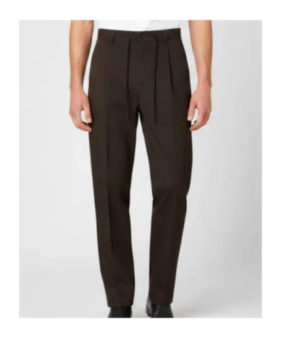 Selected Buttoned Trousers In Brown