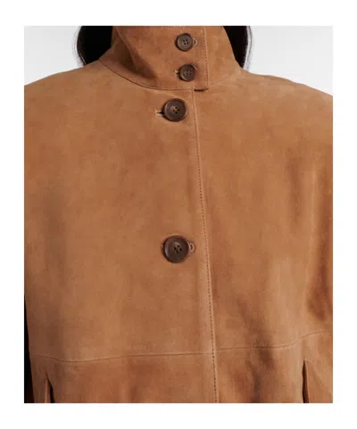 Simkhai Marley Suede Jacket In Brown
