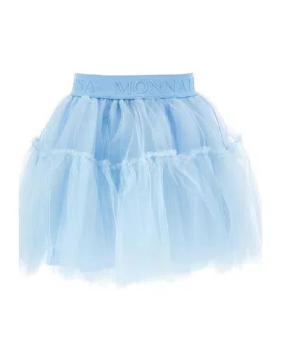 Monnalisa Kids' Ruffled Tutu In Blue