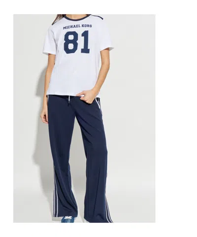 Michael Michael Kors Number-graphic T-shirt In White