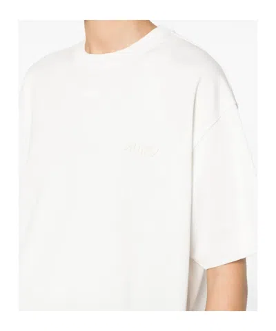 Autry White Solid Crew Neck T-shirt In White