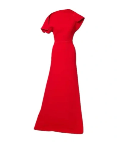 Maticevski Foldover Absolve Gown In Red