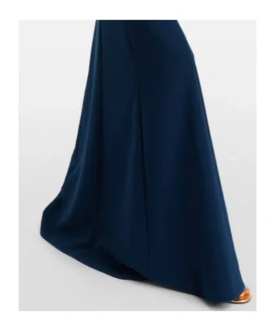 Jenny Packham Star Shower Rhinestone-embellished Maxi Dress In Blue