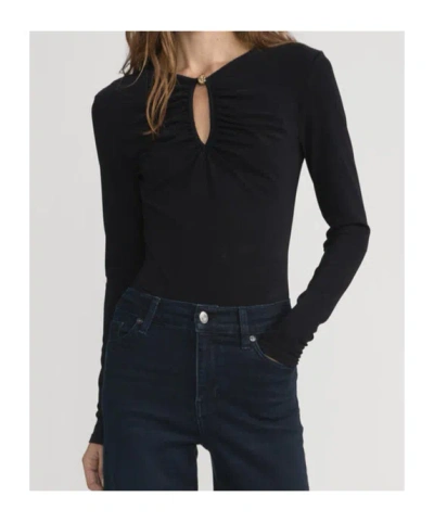 Frame Long-sleeved Top In Black