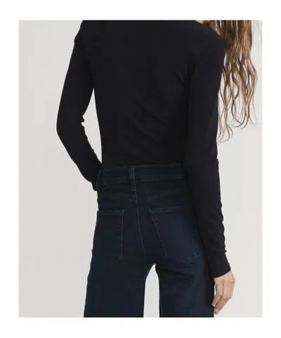 Frame Long-sleeved Top In Black