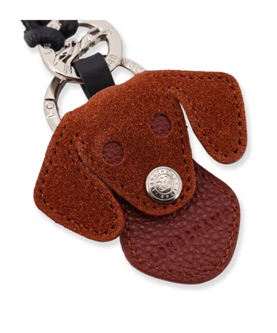 Longchamp Key Ring In Brown