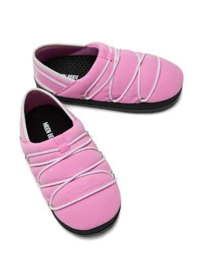 Moon Boot Slip-on Lace-up Slippers In Multi