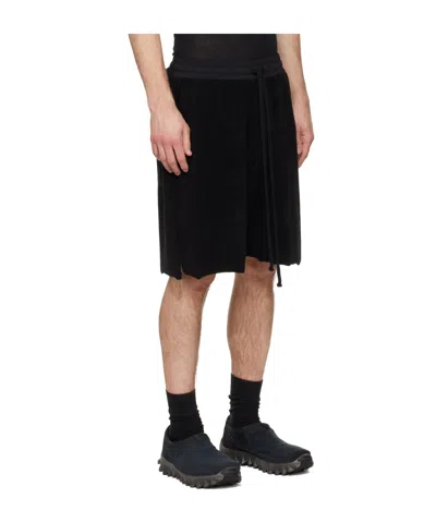 Thom Krom Drawstring Shorts In Black