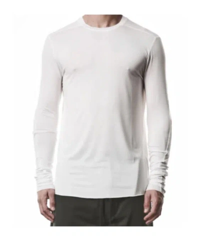 Thom Krom Stretch Viscose Long Sleeve T-shirt In White