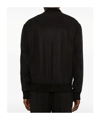 Iceberg Black Bomber Jacket In Black