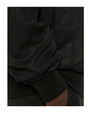 Iceberg Black Bomber Jacket In Black