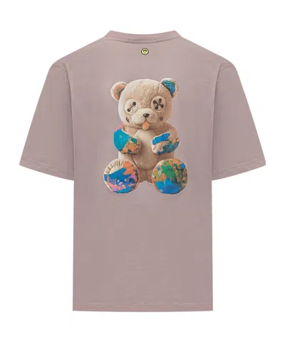 Barrow Bear Back-print T-shirt In Pink