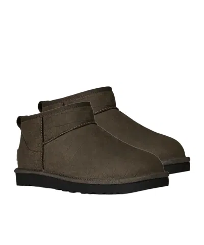 Ugg M Classic Ultra Mini Embossed Boots In Multi
