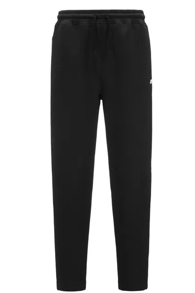 K-way Drawstring Tapered Pants In Black