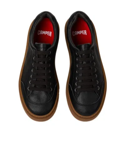 Camper Twentyfive Leather Sneakers In Black