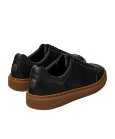 Camper Twentyfive Leather Sneakers In Black