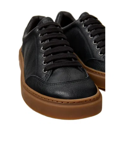 Camper Twentyfive Leather Sneakers In Black