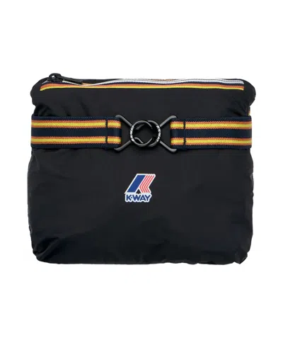 K-way Hooded Jacket Elasticated Cuffs Packable Design In Black