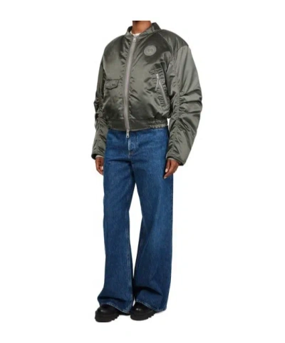 Canada Goose Jade Down Bomber Jacket In Gray