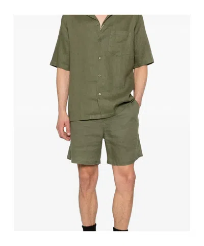 Samsoe & Samsoe Sajabari Elasticated Shorts In Green