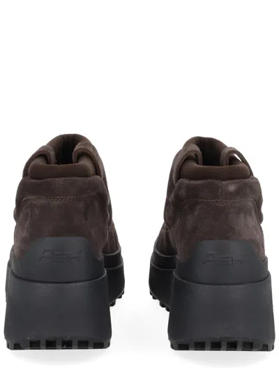 Ash Onyx Ankle Platform Slippers Pull Tab In Multi
