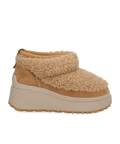 Ash Ankle Boots With Platform And Pull Tab In Brown